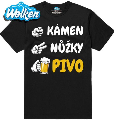 Obrázek produktu Pánské tričko Kámen Nůžky Pivo