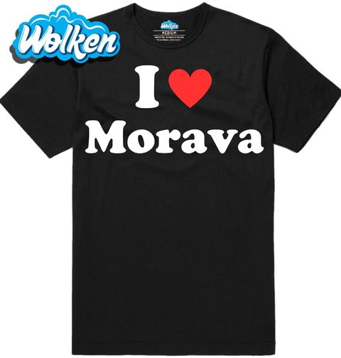 Obrázek produktu Pánské tričko Moc Miluji Moravu I Love Morava