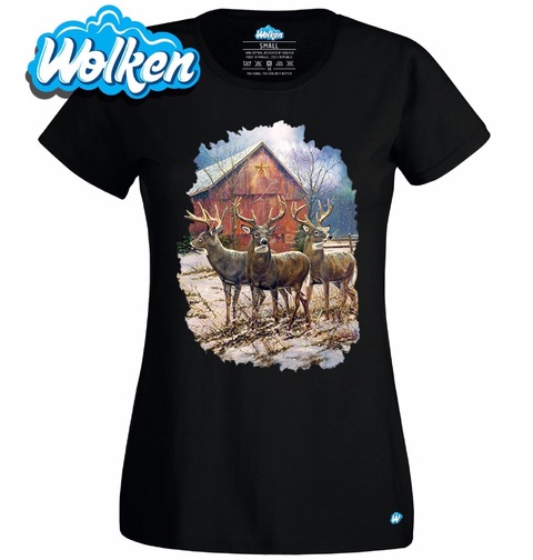 Obrázek produktu Dámské tričko Smečka Jelenů u stodoly 