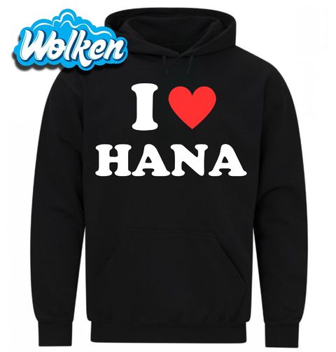 Obrázek produktu Pánská mikina Miluji Hanu I Love Hana