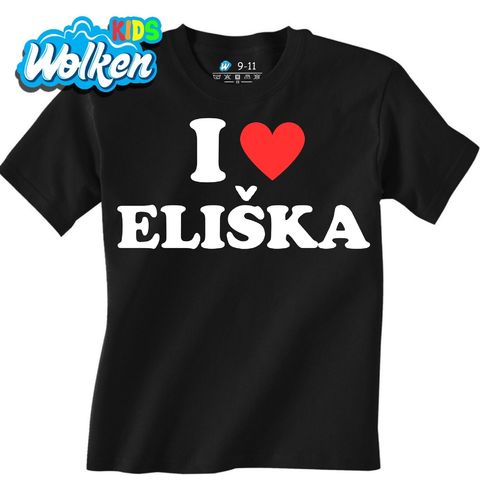 Obrázek produktu Dětské tričko Miluji Elišku I Love Eliška