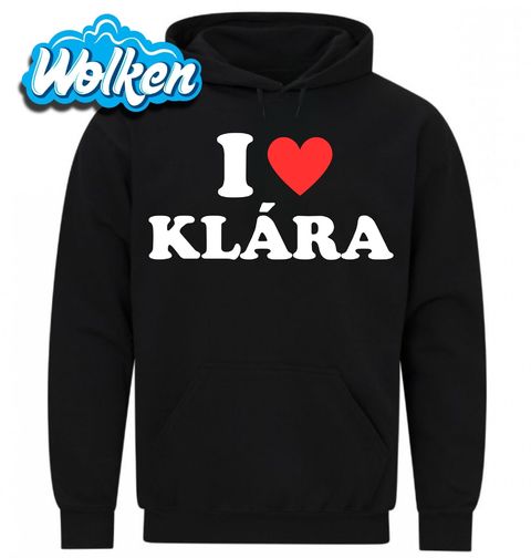 Obrázek produktu Pánská mikina Miluji Kláru I Love Klára
