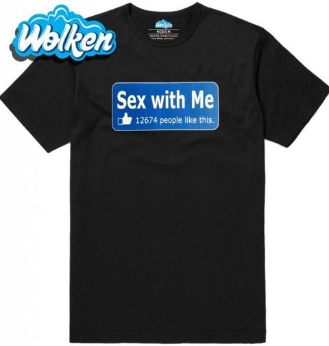Obrázek produktu Pánské tričko Sex with me Facebook Příspěvek 