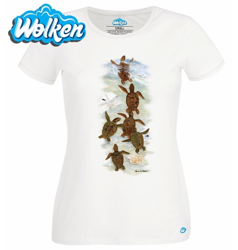 Obrázek produktu Dámské tričko Hejno mořských želv 