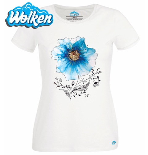 Obrázek produktu Dámské tričko Modré květiny 