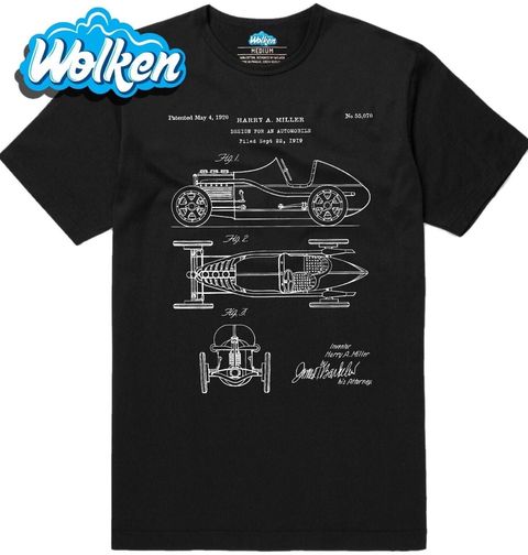 Obrázek produktu Pánské tričko Automobil Patent Harry A. Millera