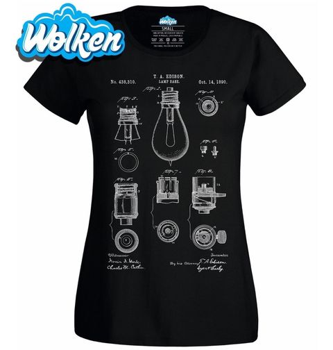 Obrázek produktu Dámské tričko Žárovka Patent T. A. Edisona