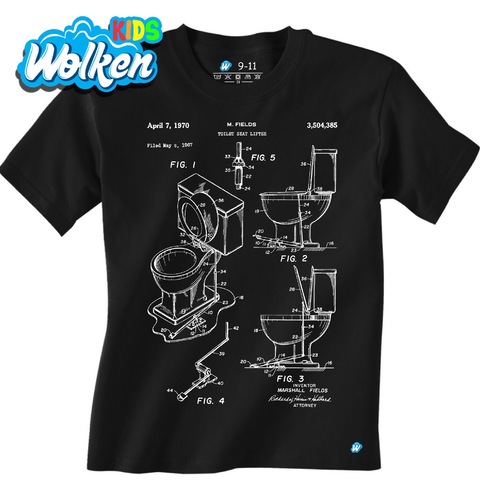 Obrázek produktu Dětské tričko Záchodové prkénko Patent M. Fieldse