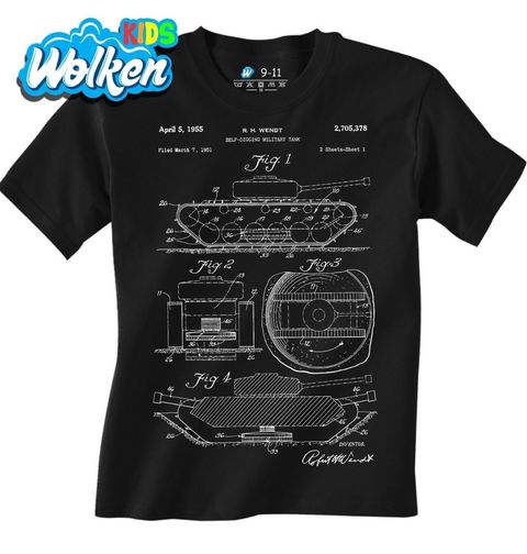 Obrázek produktu Dětské tričko Válečný tank Patent R. H. Wendta