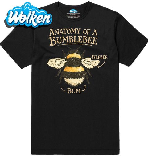 Obrázek produktu Pánské tričko Anatomie Čmeláka Anatomy of a Bumblebee