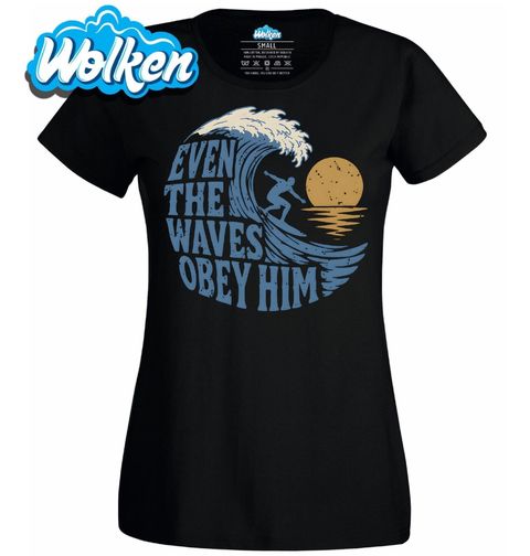 Obrázek produktu Dámské tričko Dokonce i Vlny Ho Poslouchají Even the Waves Obey Him