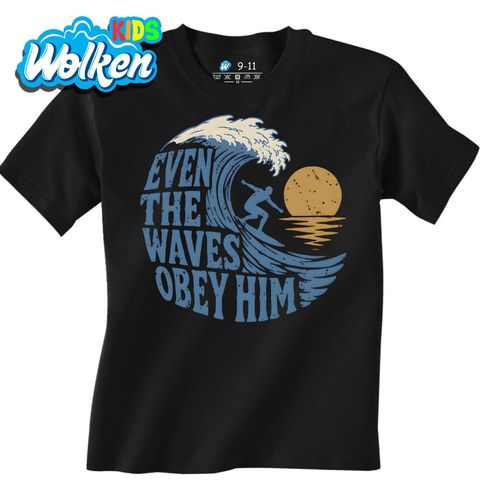 Obrázek produktu Dětské tričko Dokonce i Vlny Ho Poslouchají Even the Waves Obey Him