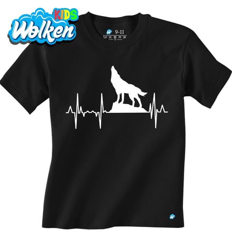 Obrázek produktu Dětské tričko Kardiogram a Vlk