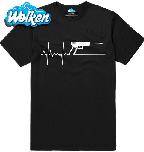 Obrázek produktu Pánské tričko Kardiogram a Pistole