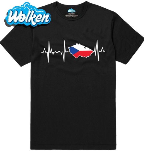 Obrázek produktu Pánské tričko Kardiogram a Česko