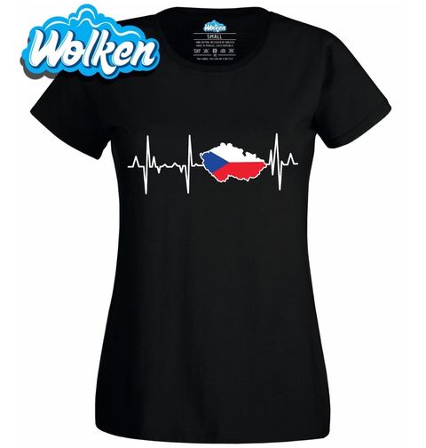 Obrázek produktu Dámské tričko Kardiogram a Česko