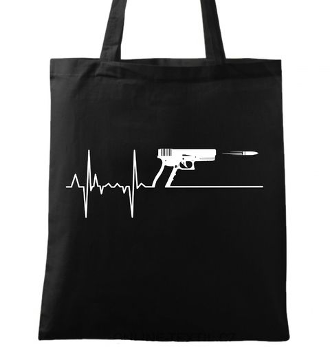 Obrázek produktu Bavlněná taška Kardiogram a Pistole