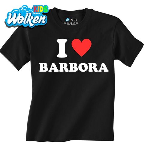 Obrázek produktu Dětské tričko Miluji Barboru I Love Barbora