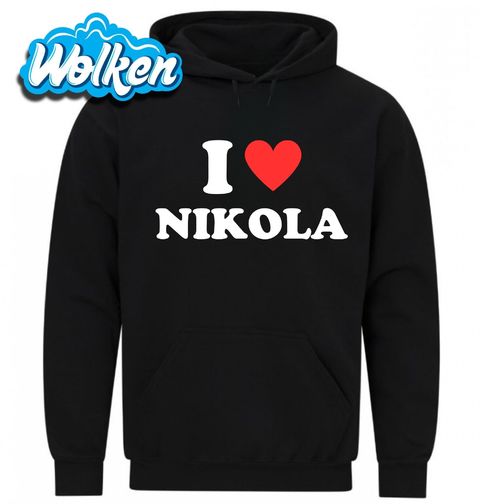 Obrázek produktu Pánská mikina Miluji Nikolu I Love Nikola