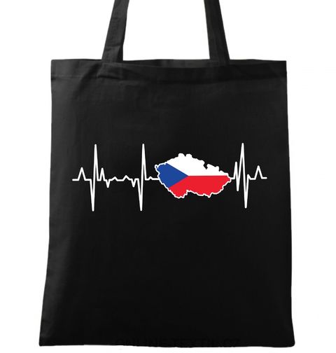 Obrázek produktu Bavlněná taška Kardiogram a Česko
