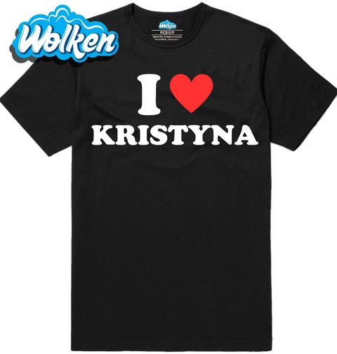 Obrázek produktu Pánské tričko Miluji Kristýnu I Love Kristýna