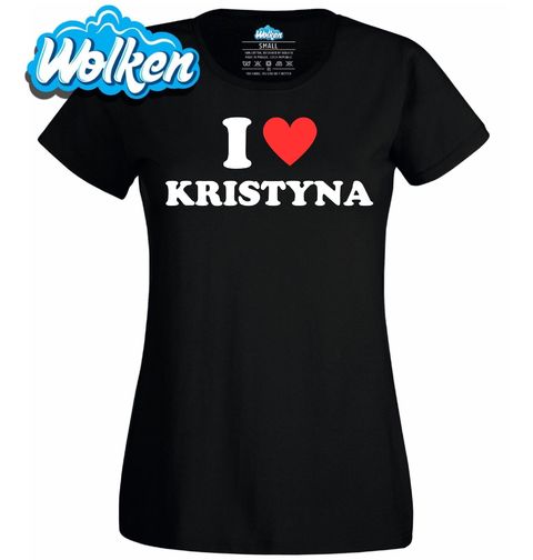 Obrázek produktu Dámské tričko Miluji Kristýnu I Love Kristýna