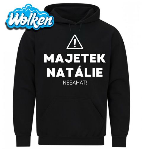 Obrázek produktu Pánská mikina Majetek Natálie Nesahat