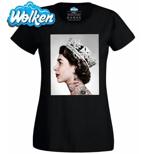 Obrázek produktu Dámské tričko Potetovaná královna Alžběta II.