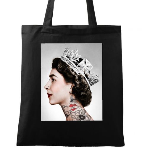 Obrázek produktu Bavlněná taška Potetovaná královna Alžběta II.