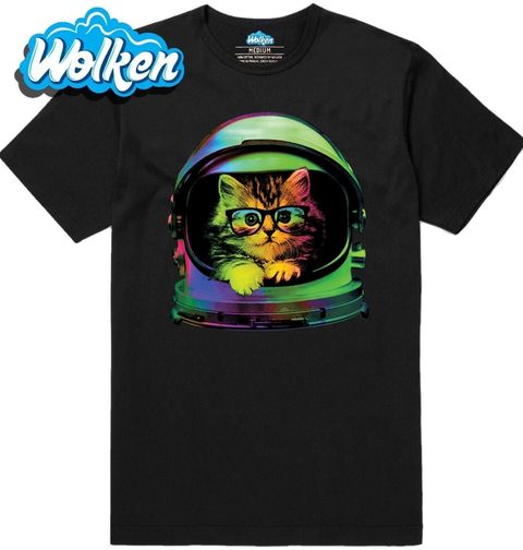 Obrázek produktu Pánské tričko Kočka v helmě