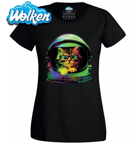Obrázek produktu Dámské tričko Kočka v helmě