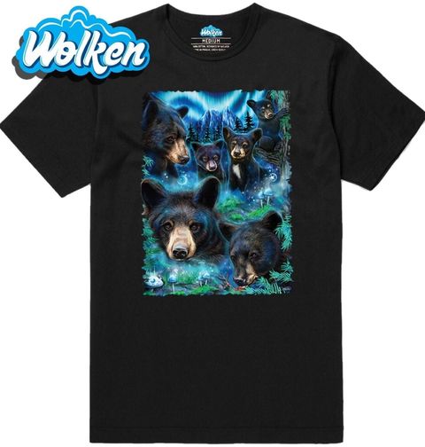 Obrázek produktu Pánské tričko Zasnění Medvědi Daydream black bears