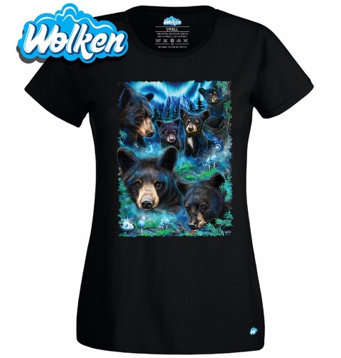 Obrázek produktu Dámské tričko Zasnění Medvědi Daydream black bears