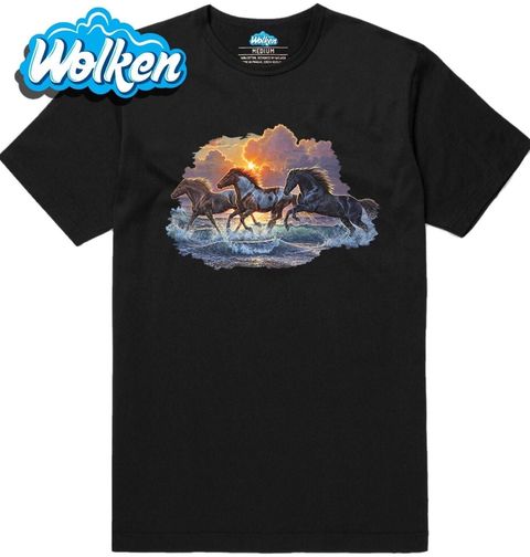 Obrázek produktu Pánské tričko S Koňmi Proti Větru 