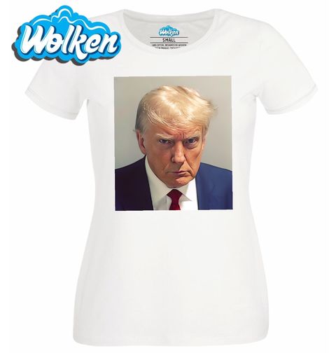 Obrázek produktu Dámské tričko Prezident Donald Trump ve vazbě Mugshot