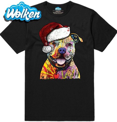 Obrázek produktu Pánské tričko Vánoční Pitbull