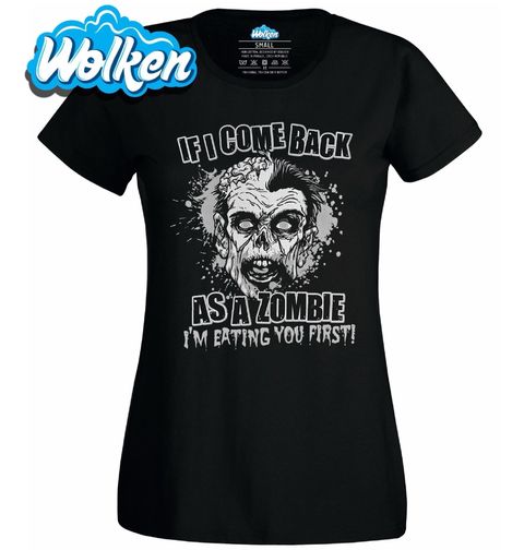 Obrázek produktu Dámské tričko Zombie Obličej (SVÍTÍ VE TMĚ)