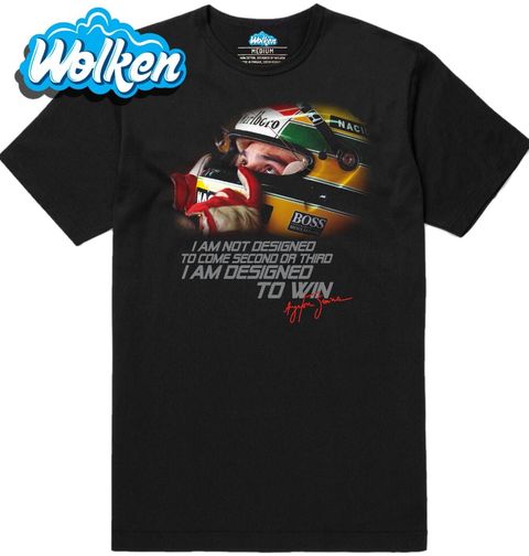 Obrázek produktu Pánské tričko Ayrton Senna Stvořený Vyhrávat