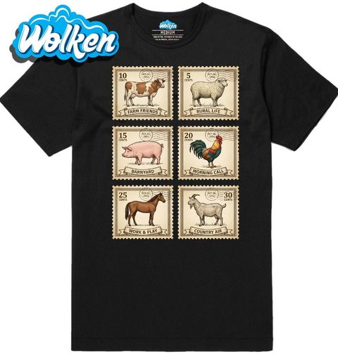 Obrázek produktu Pánské tričko Retro Známky z Farmy