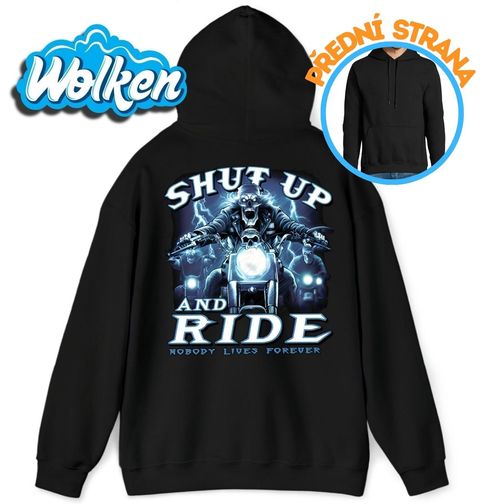 Obrázek produktu Pánská mikina Bleskový Motorkář Shut Up and Ride