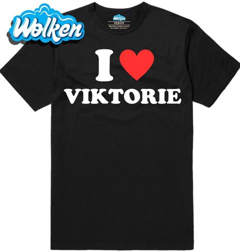 Obrázek produktu Pánské tričko Miluji Viktorii I Love Viktorie