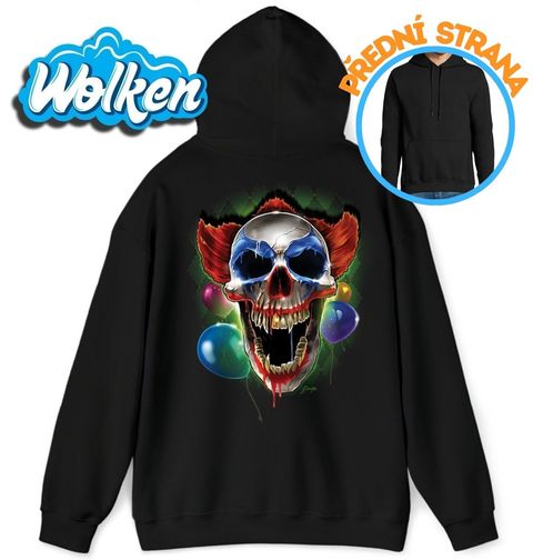 Obrázek produktu Pánská mikina Killer Clown Skull Zabijácký Klaun 