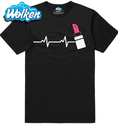 Obrázek produktu Pánské tričko Kardiogram a Růžová Rtěnka