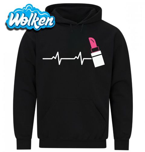 Obrázek produktu Pánská mikina Kardiogram a Růžová Rtěnka