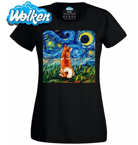 Obrázek produktu Dámské tričko Shiba Inu ve Hvězdné Noci
