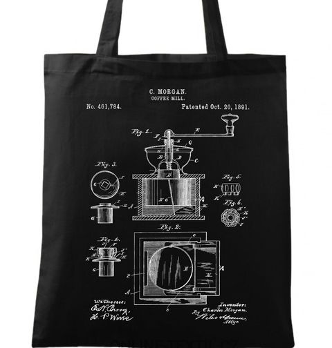 Obrázek produktu Bavlněná taška Mlýnek na kávu Patent C. Morgana