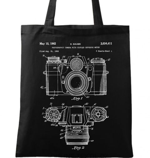 Obrázek produktu Bavlněná taška Fotografická kamera Patent E. Sauera