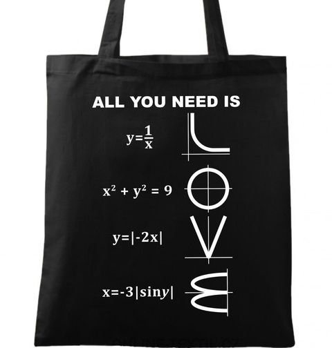 Obrázek produktu Bavlněná taška Matematická Láska