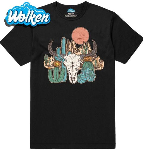 Obrázek produktu Pánské tričko Poušť s hlavou býka