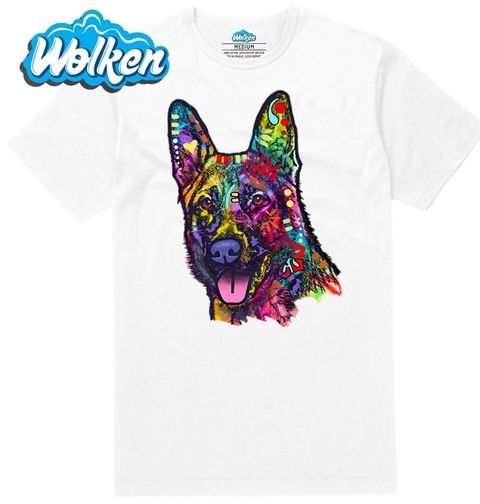 Obrázek produktu Pánské tričko Neonový Ovčák Pes
